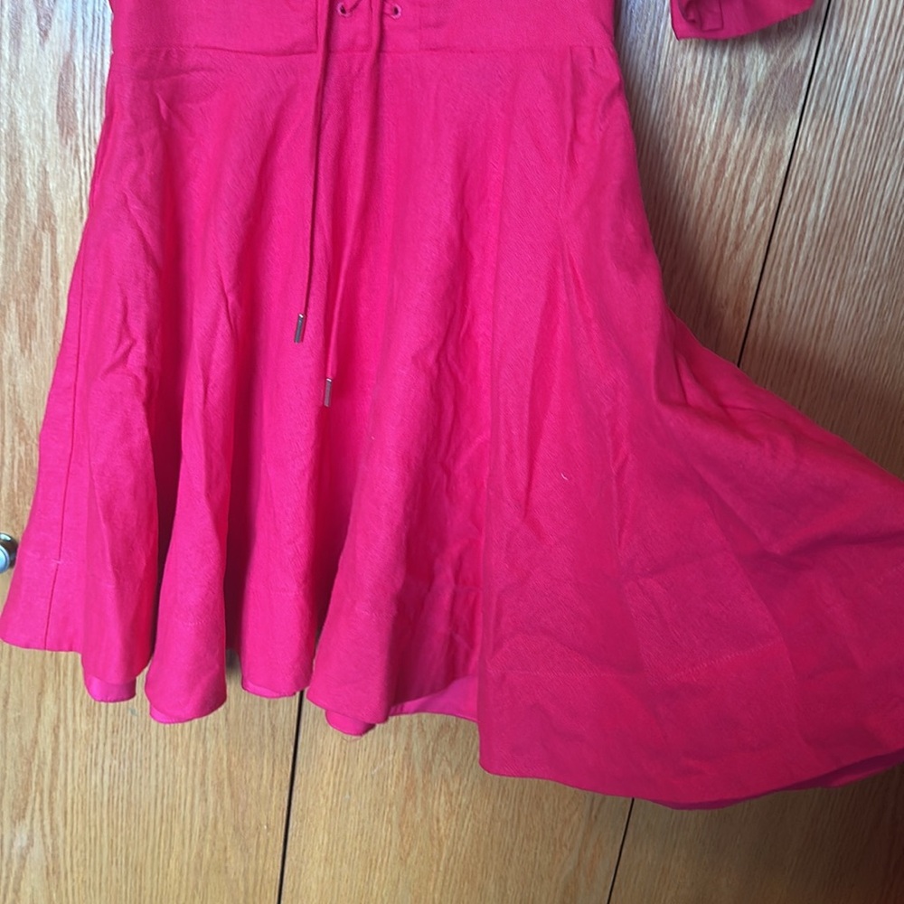 House of Harlow 1960 linen blend blend puff sleeve mini dress - Picture 5 of 11